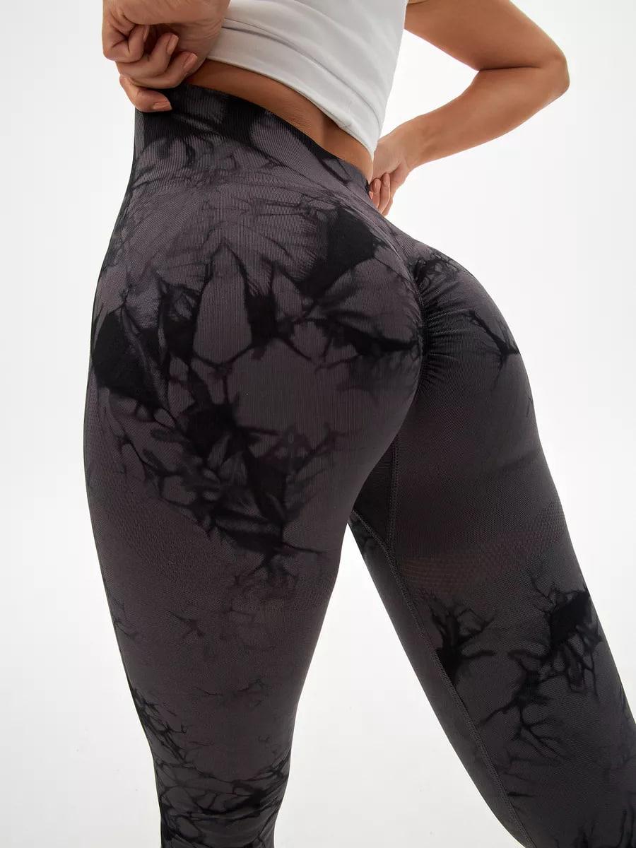 Лосини з ефектом Push Up Push Up мармурові з високою посадкою для тренувань в спортзалі та йоги S Сірий (70025S) - фото 14 Лосини з ефектом Push Up Push Up мармурові з високою посадкою для тренувань в спортзалі та йоги S Сірий (70025S) - фото 14