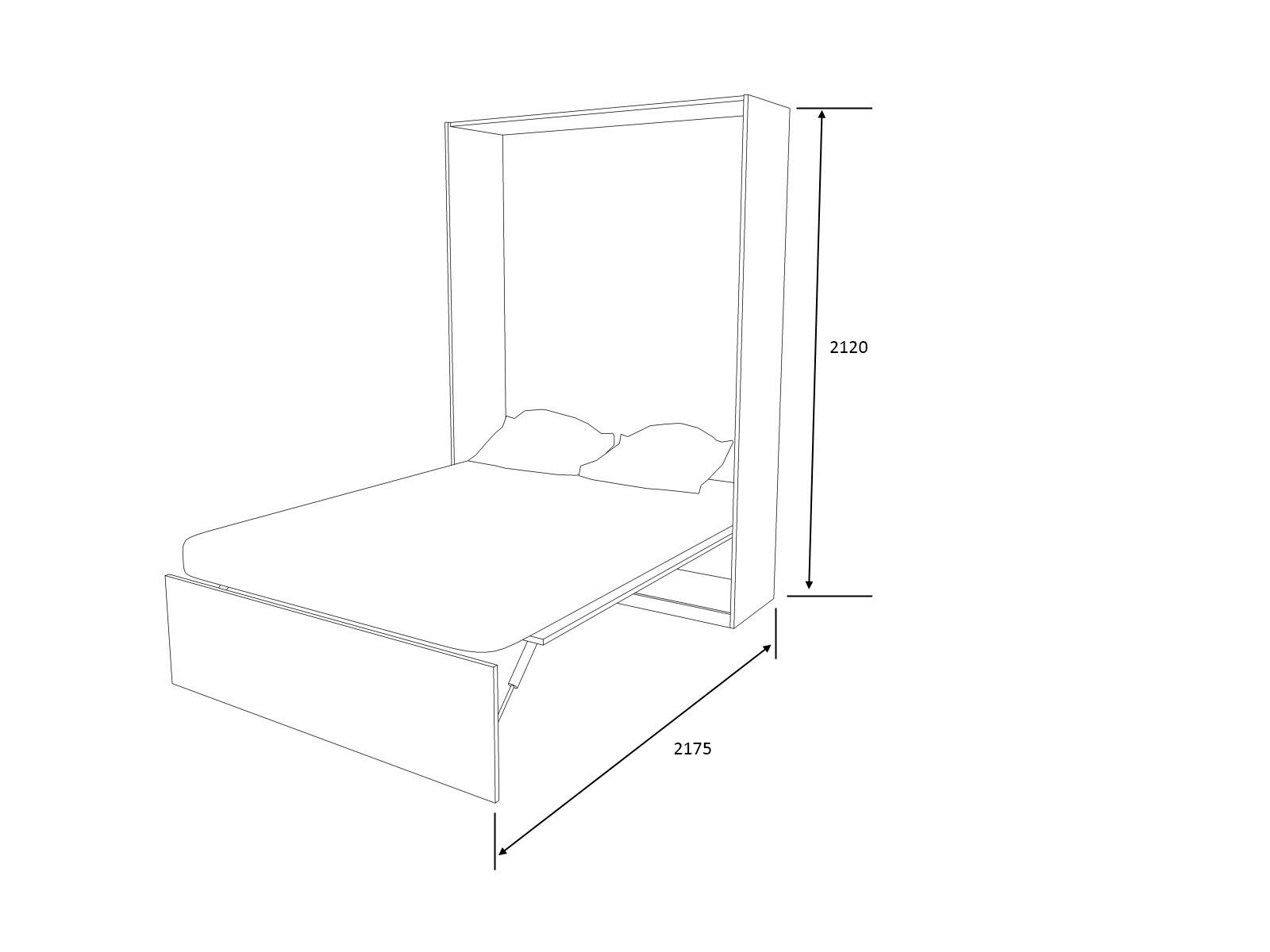 Шкаф-кровать Smart Mebel JUPITER-180 (N 100-20) - фото 4