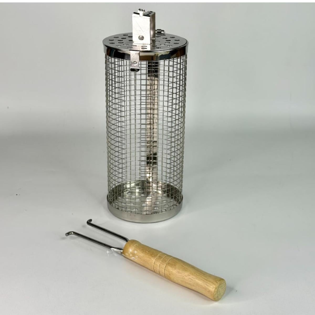 Сетка цилиндрическая из нержавеющей стали для гриля 30х11 см (BBQ-5634)