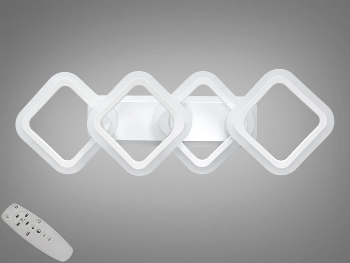 Люстра светодиодная смарт светильник с пультом 60 Вт Белый (HA8160/2+2WH 3col dim) - фото 1 Люстра светодиодная смарт светильник с пультом 60 Вт Белый (HA8160/2+2WH 3col dim) - фото 1