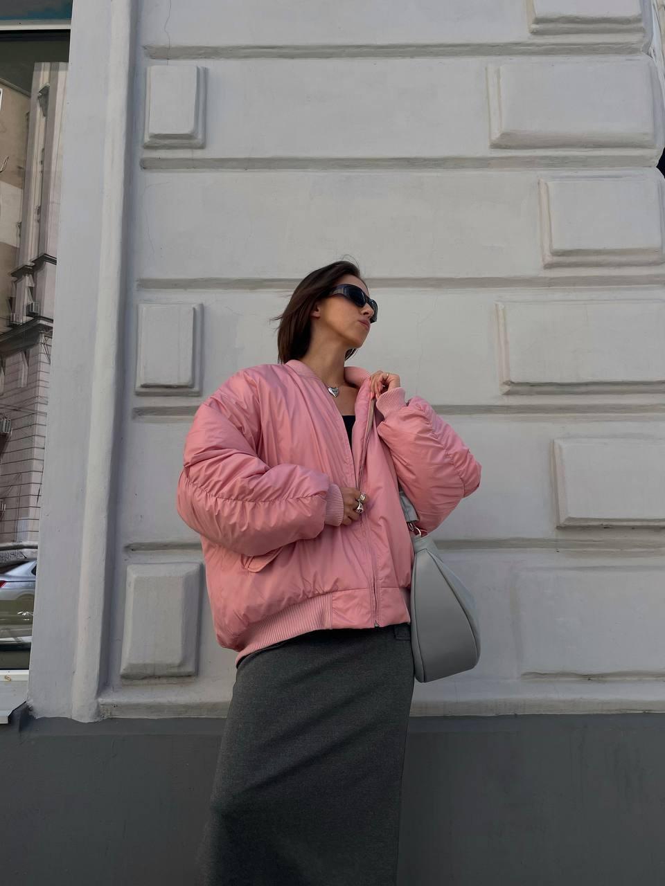 Бомбер зимній жіночий ZF Inspire 1650 L-XL Рожевий (1650-Р-L-XL) - фото 9 Бомбер зимній жіночий ZF Inspire 1650 L-XL Рожевий (1650-Р-L-XL) - фото 9