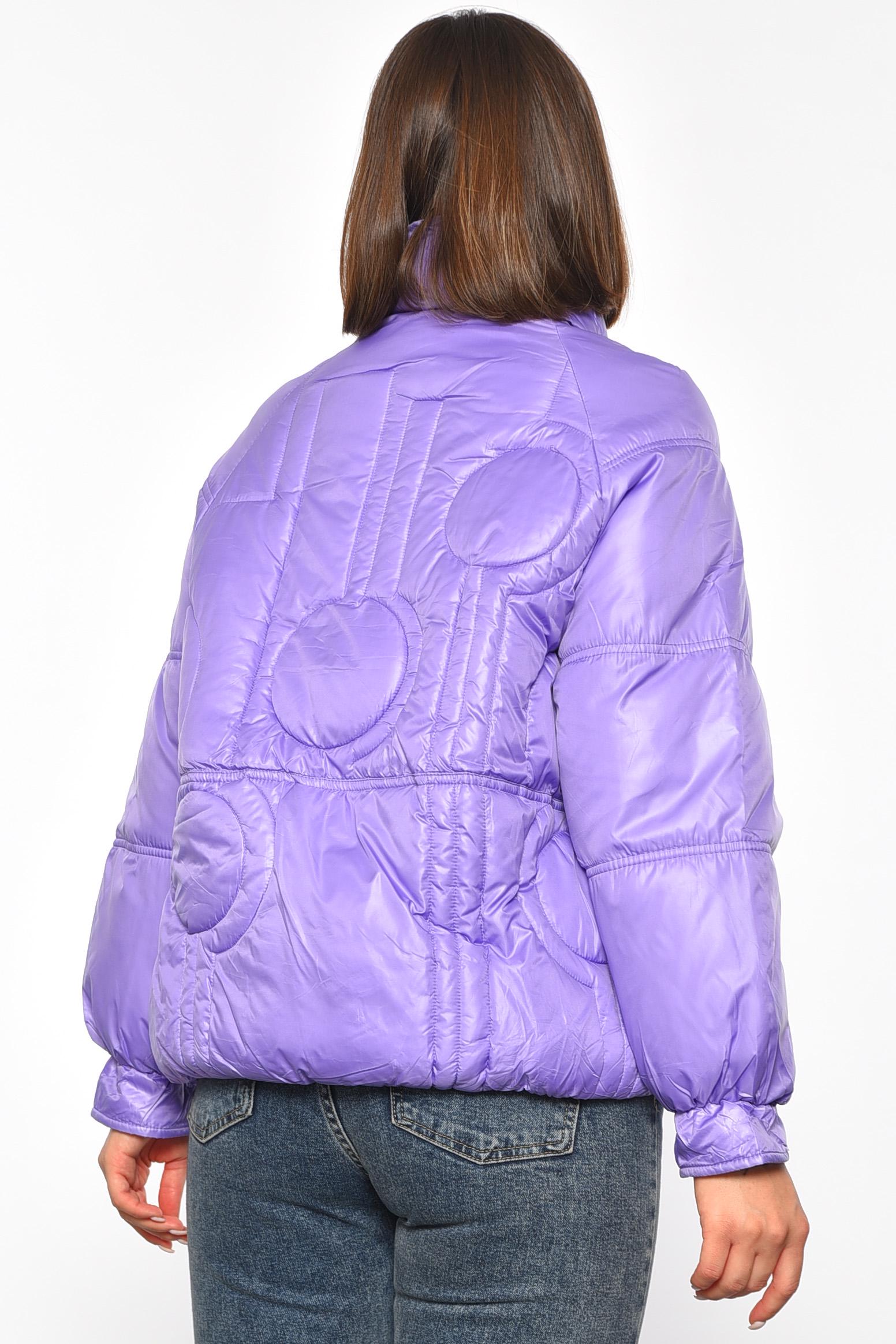 Куртка жіноча демісезонна однотонна XL Бузковий (188863) - фото 3 Куртка жіноча демісезонна однотонна XL Бузковий (188863) - фото 3