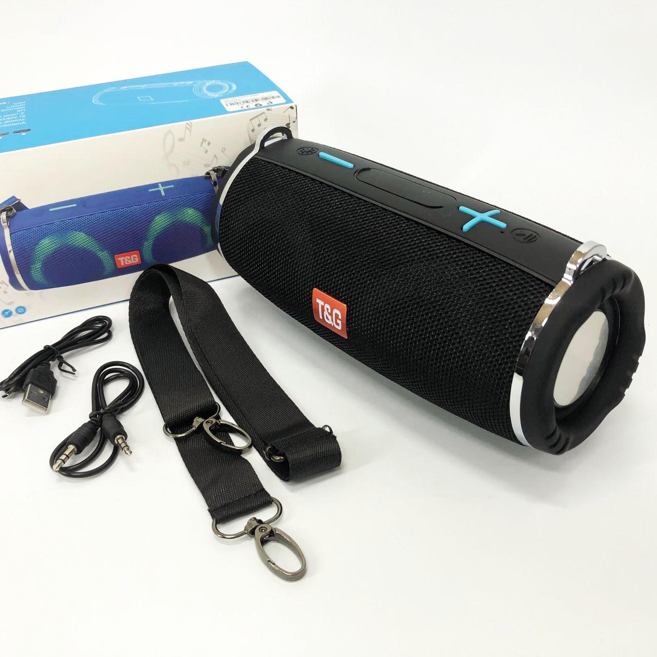 Колонка портативная с RGB подсветкой и ремешком TG642 Черный - фото 10 Колонка портативная с RGB подсветкой и ремешком TG642 Черный - фото 10