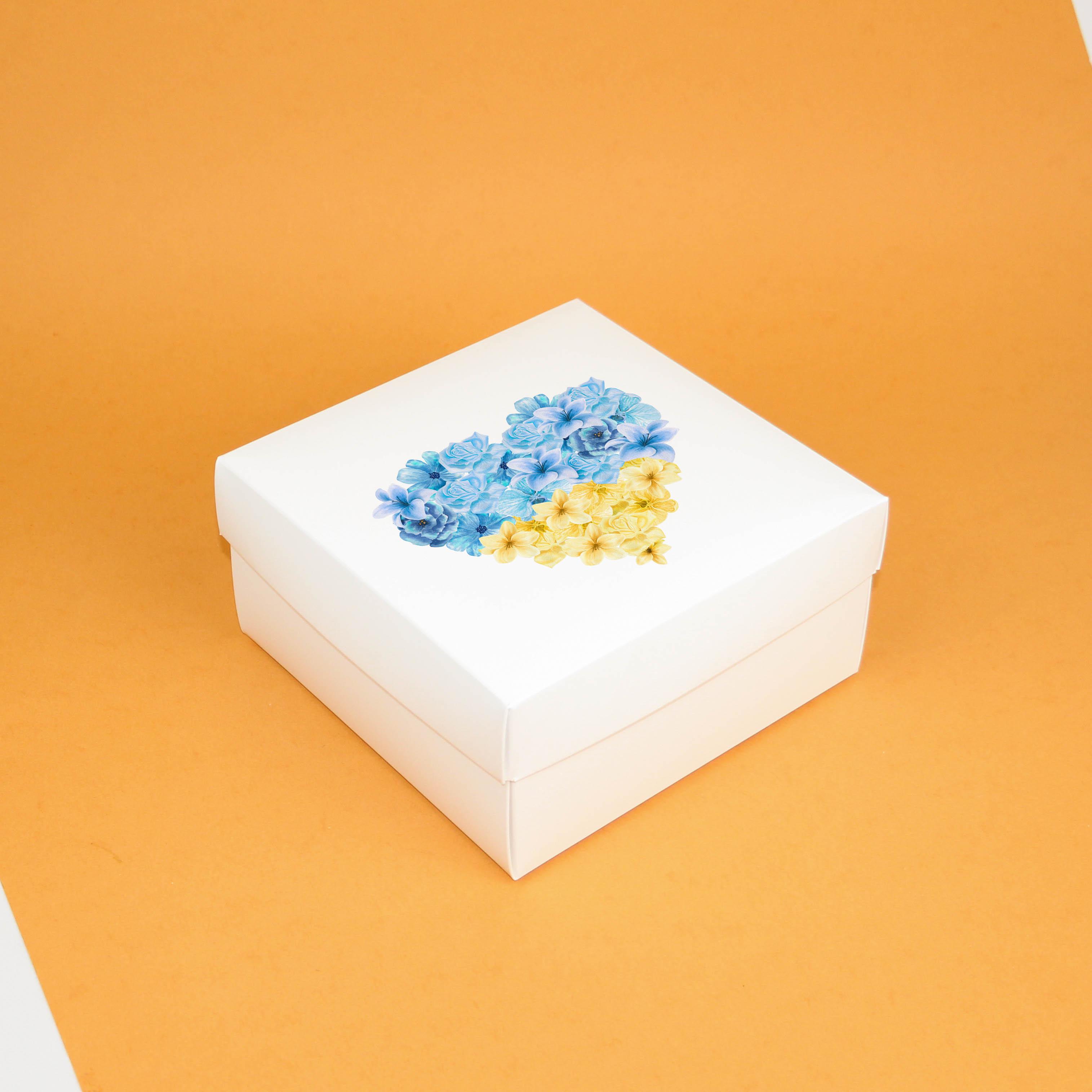 Коробка подарочная с Украиной в Сердце 195х195х97 мм 5 шт. - фото 4 Коробка подарочная с Украиной в Сердце 195х195х97 мм 5 шт. - фото 4