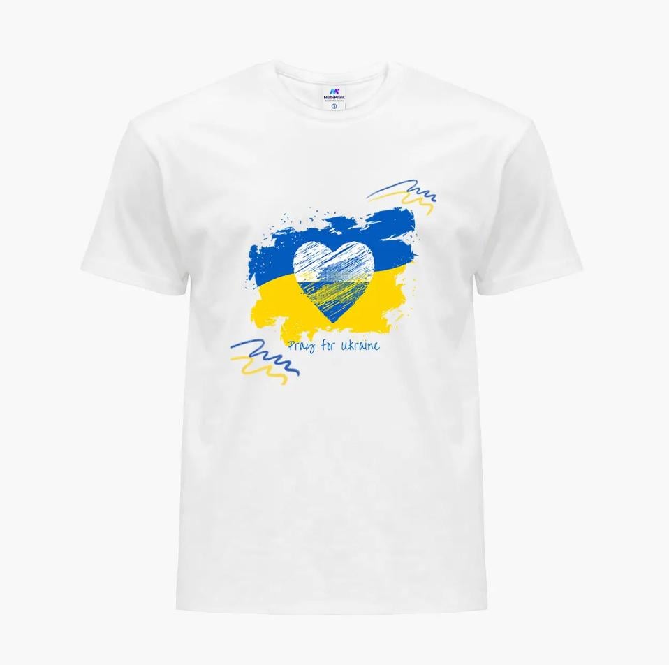 Футболка мужская Мир для Украины L Белый (9223-3698-2)