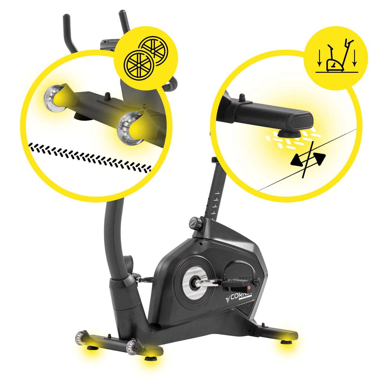 Велотренажер электромагнитный Cornix Amber Black (2671077773) - фото 2 Велотренажер электромагнитный Cornix Amber Black (2671077773) - фото 2
