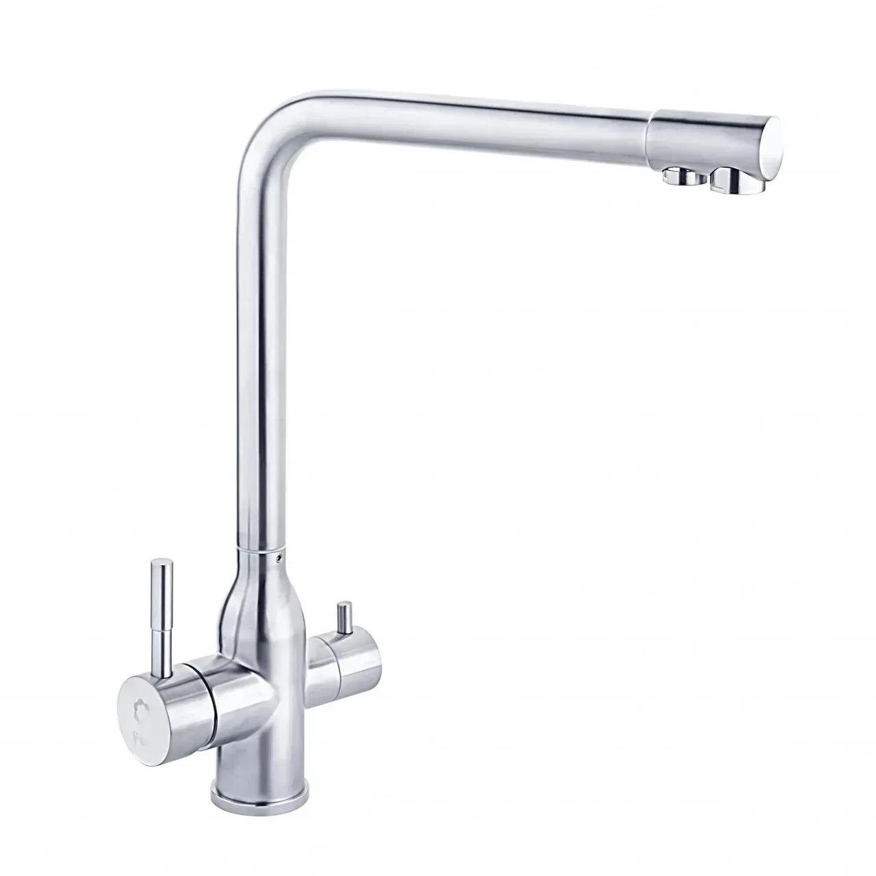 Змішувач для кухні Perla OCELI з підключенням до фільтру нержавіюча сталь (PSS501) Змішувач для кухні Perla OCELI з підключенням до фільтру нержавіюча сталь (PSS501)