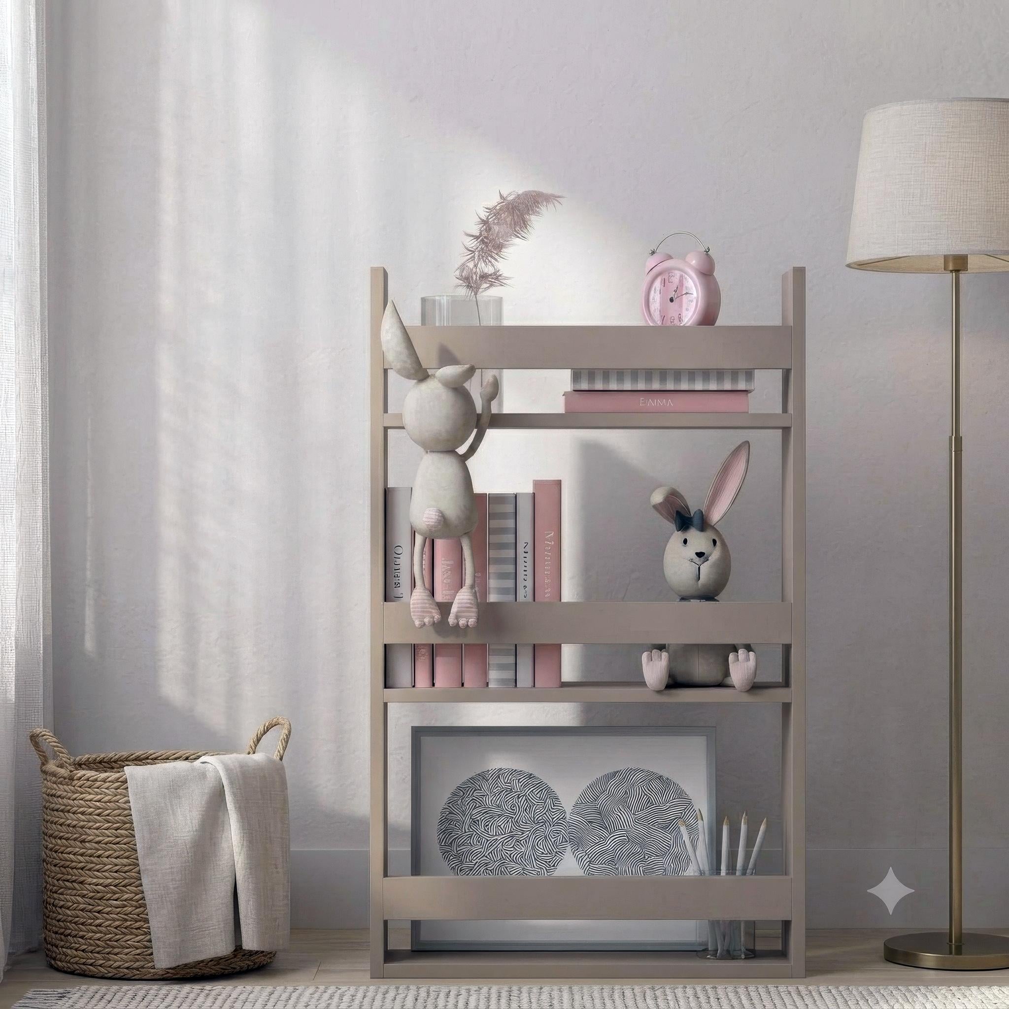 Стеллаж для книг и декора Gent 500x150x900 мм Кашемир