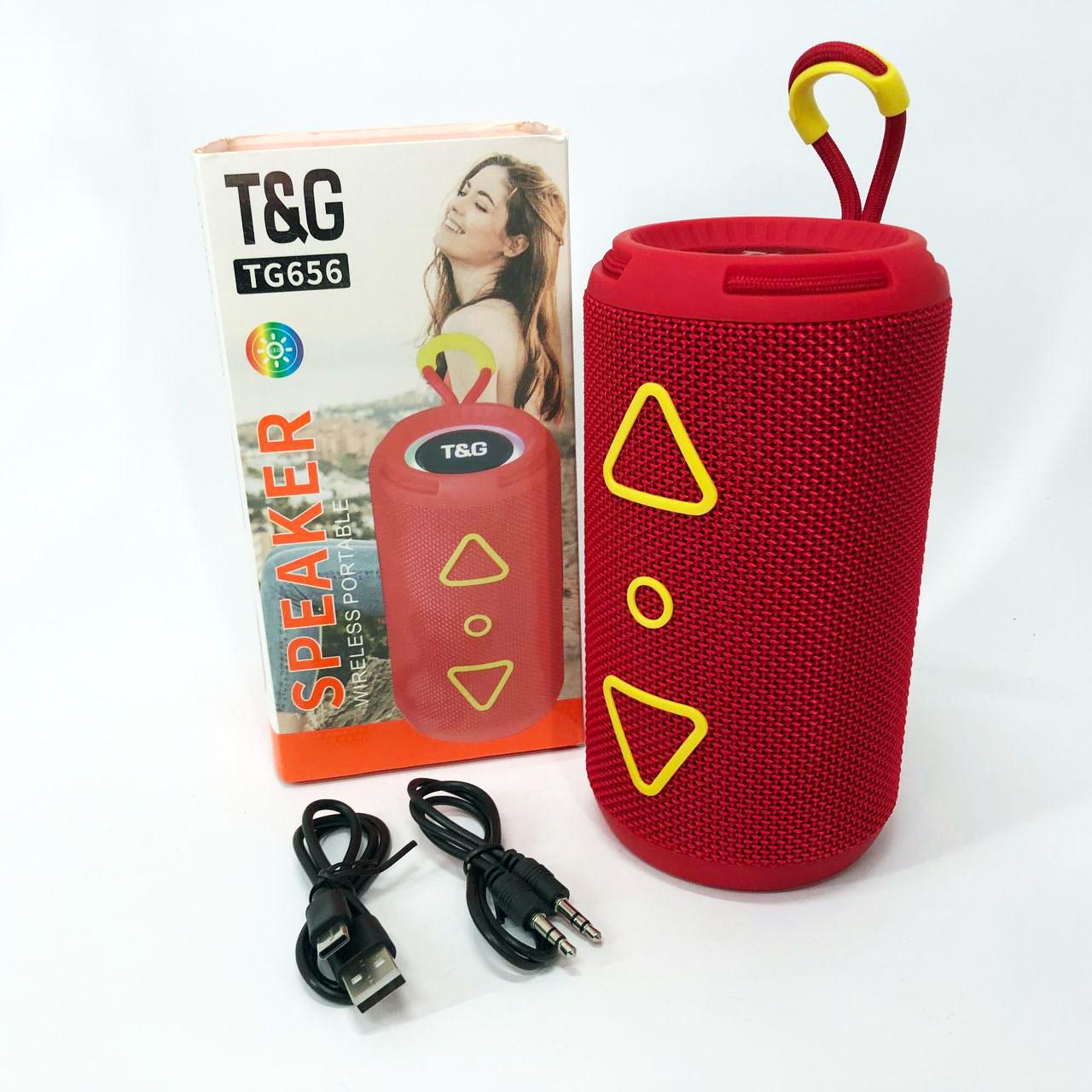 Колонка портативна Bluetooth радіо/акумуляторна Червоний (TG656 FM) - фото 10 Колонка портативна Bluetooth радіо/акумуляторна Червоний (TG656 FM) - фото 10