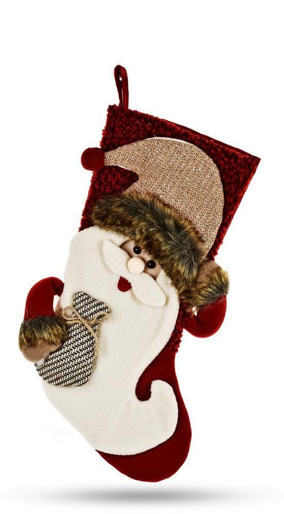 Носок новогодний для подарков 45 см (R95943) Носок новогодний для подарков 45 см (R95943)