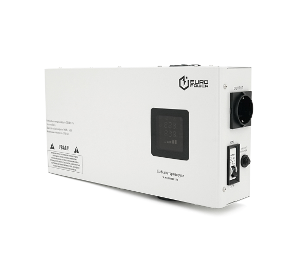 Стабилизатор напряжения релейный Europower SLIM-3000SBR LED 3000VA 2700W (01164)