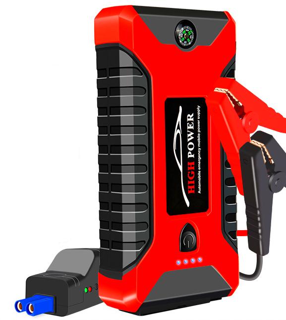 Пускозарядное устройство для машины Car jump starter 25000 mAh 4хUSB фонарик/компрессор - фото 4