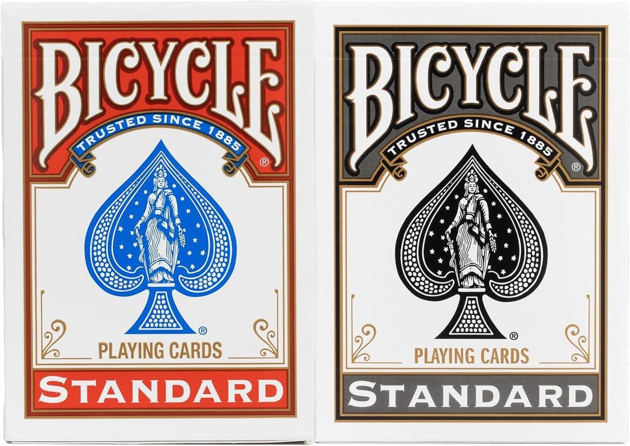 Набір гральних карт Bicycle Standard Playing Cards 2 колоди Чорний/Червоний