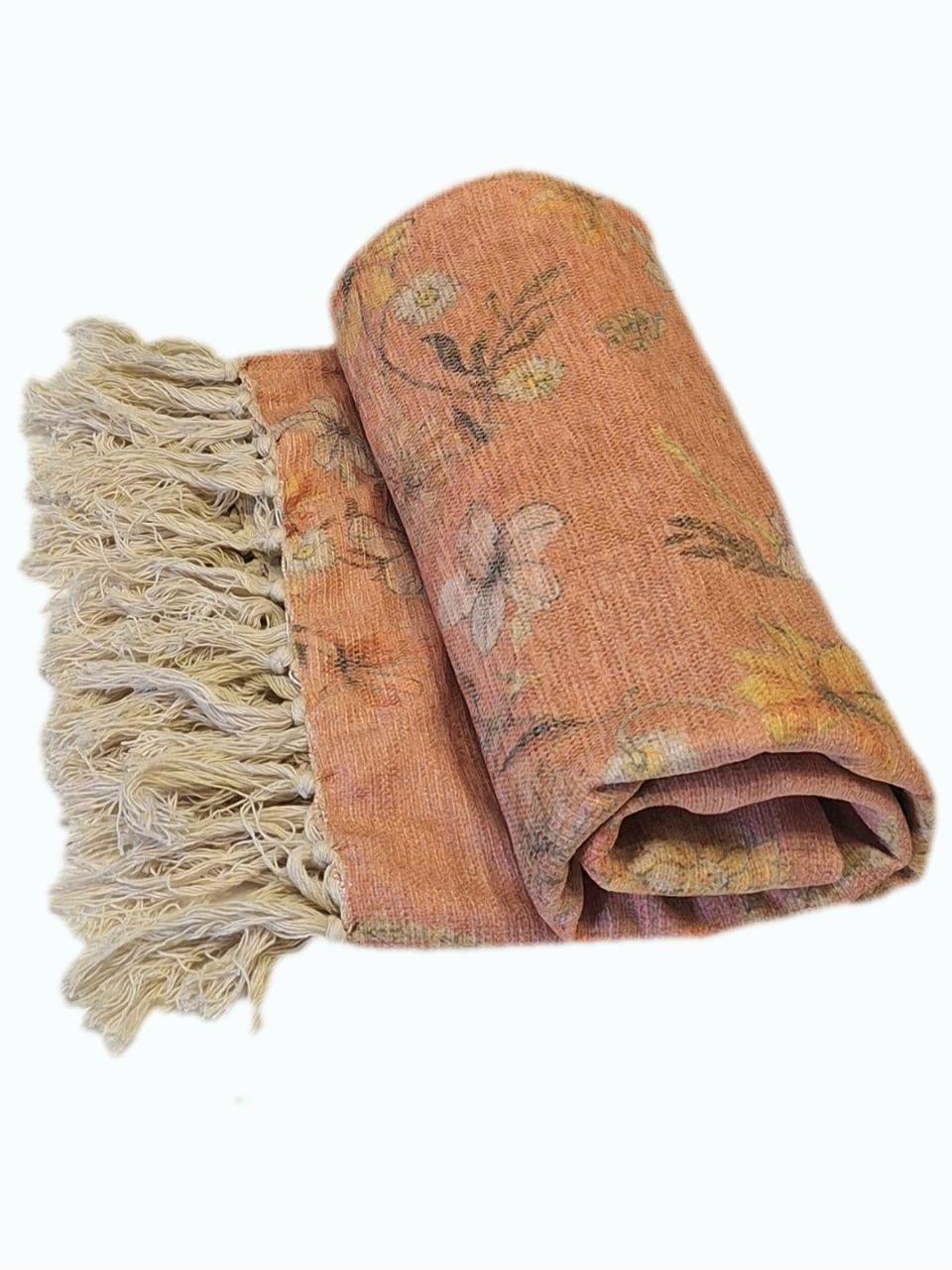 Покрывало для декора Цветочный принт 130x160 см (2214)