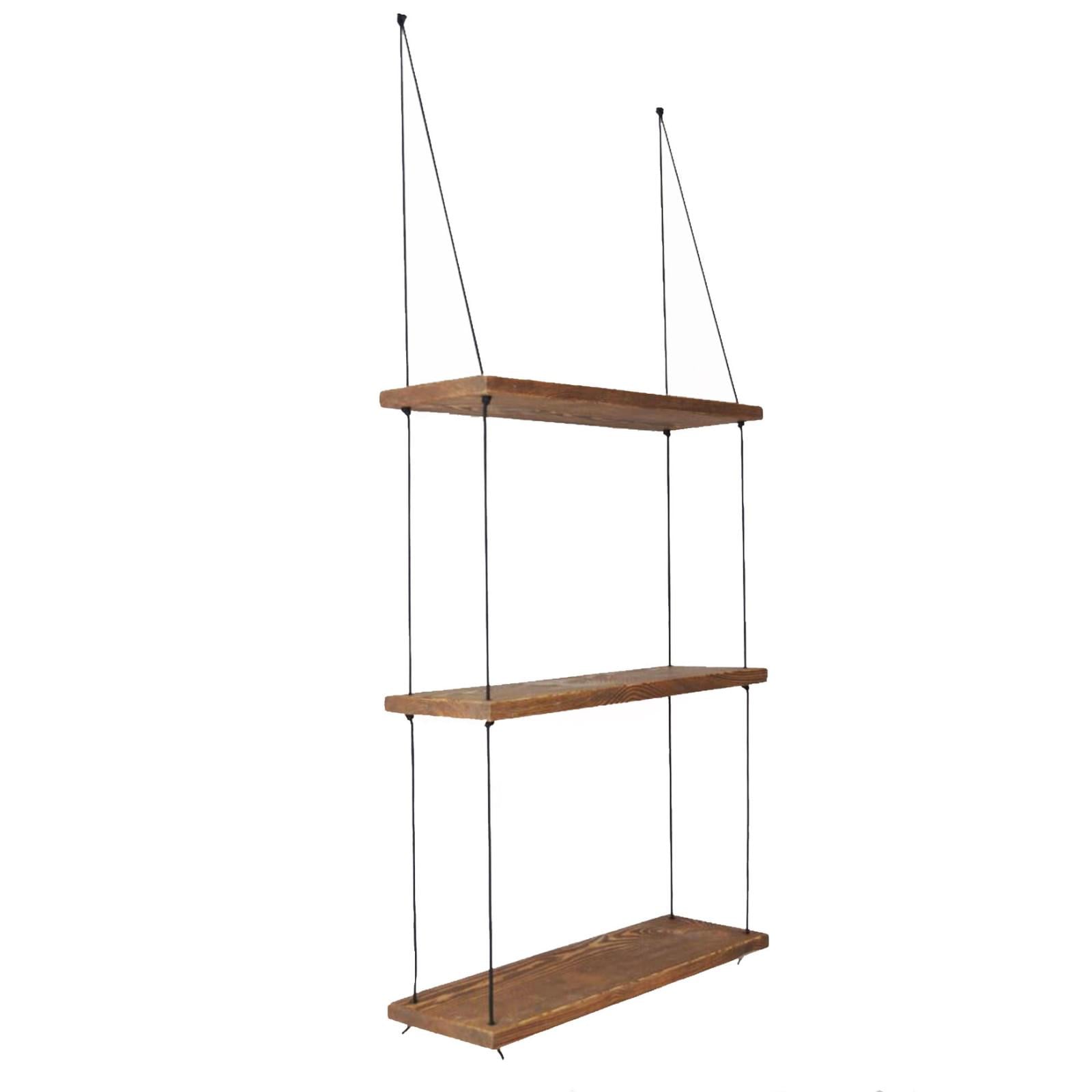 Полка подвесная Smart House деревянная на 3 яруса 1000х500х200 мм (p8682)