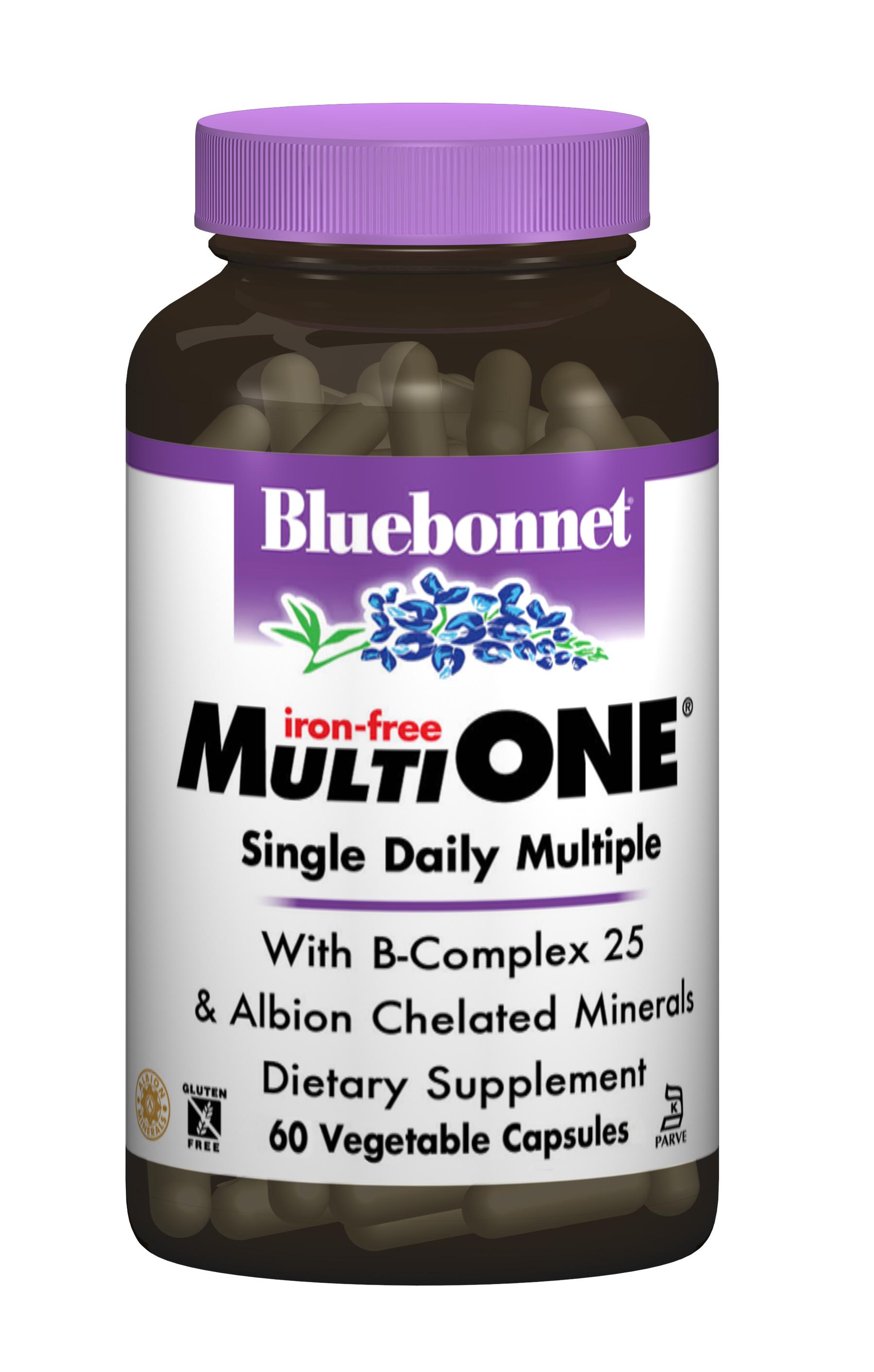Мультивитамины без железа Bluebonnet Nutrition MultiONE 60 гелевых капсул (BLB0146)