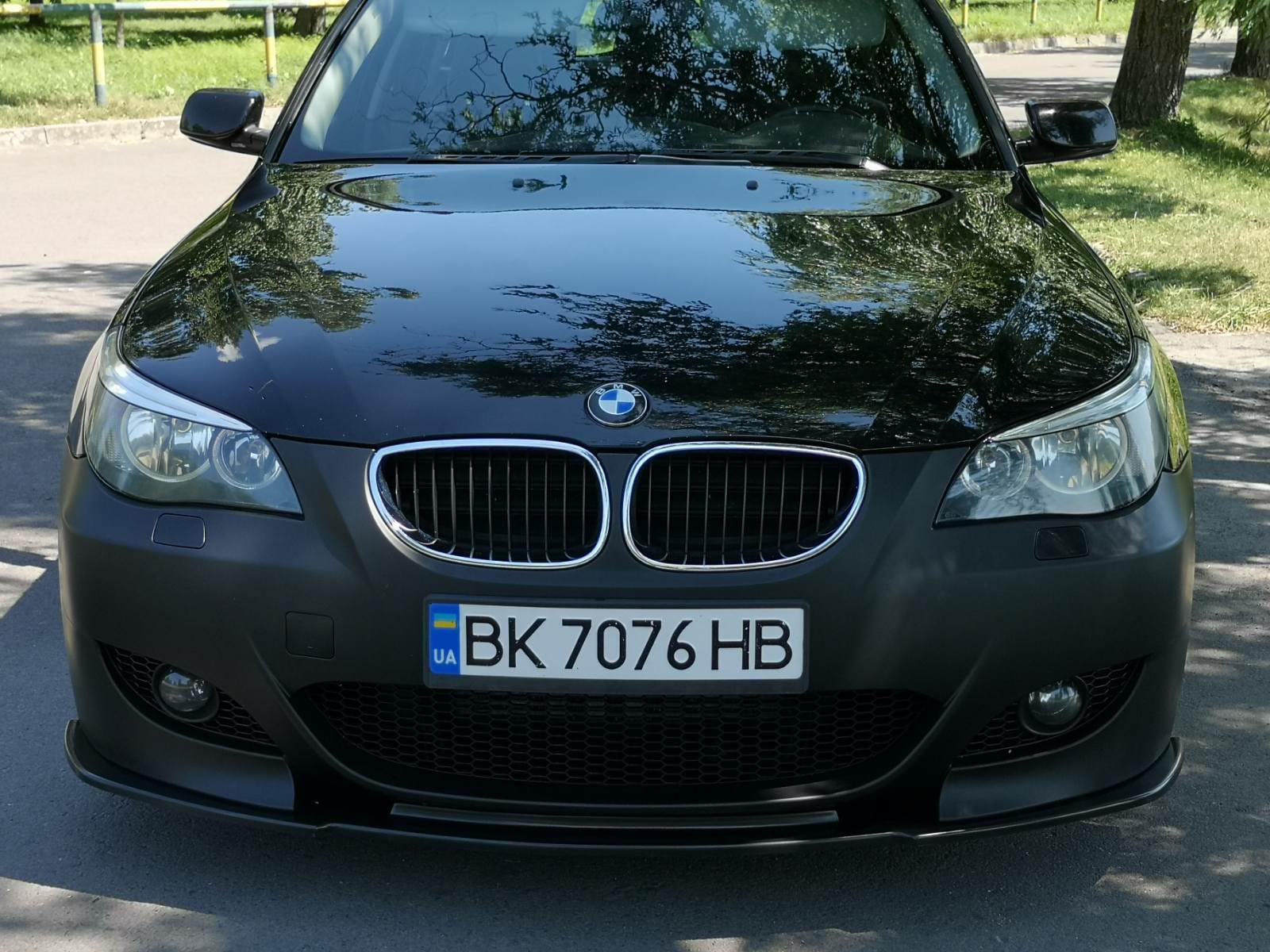 Губа-накладка переднього М5 стиль бампера BMW E60/E61 пластик - фото 2