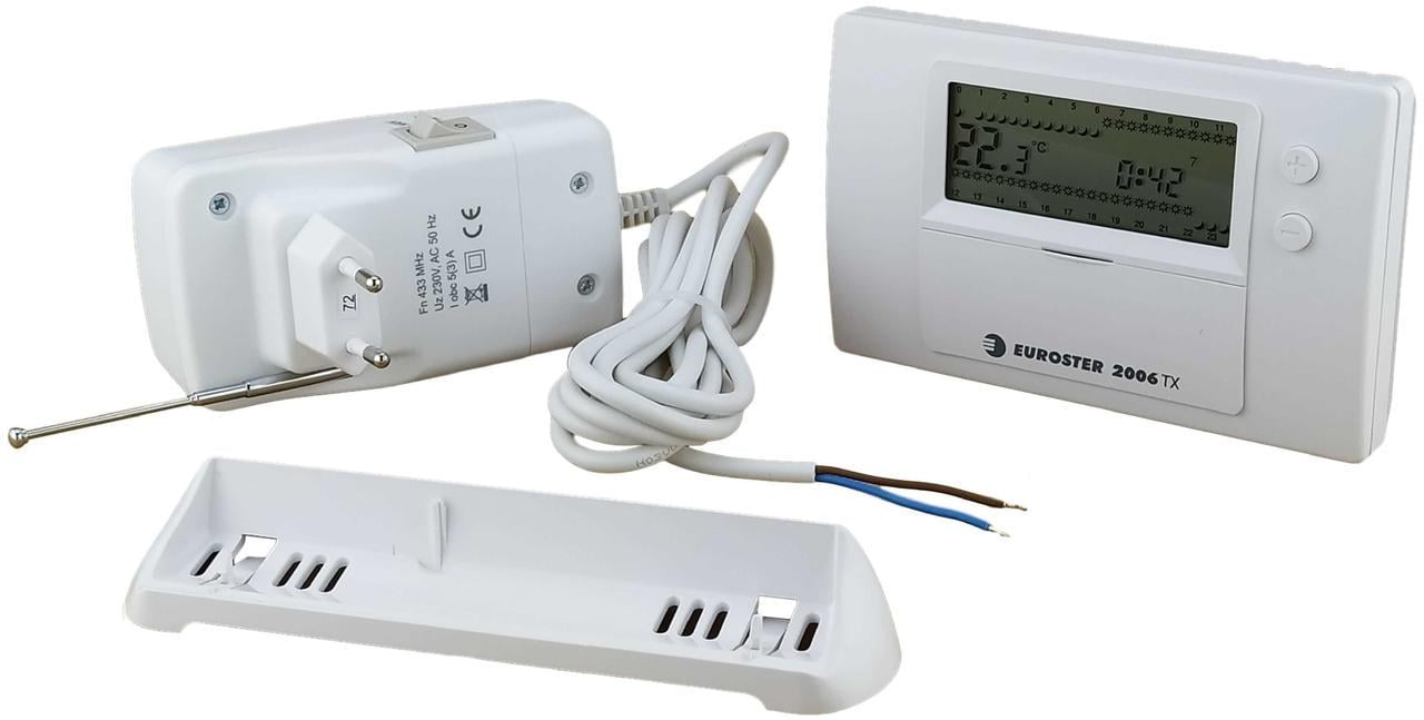 Програматор температури Euroster 2006 TXRX безпровідний тижневий (28414664) - фото 3 Програматор температури Euroster 2006 TXRX безпровідний тижневий (28414664) - фото 3
