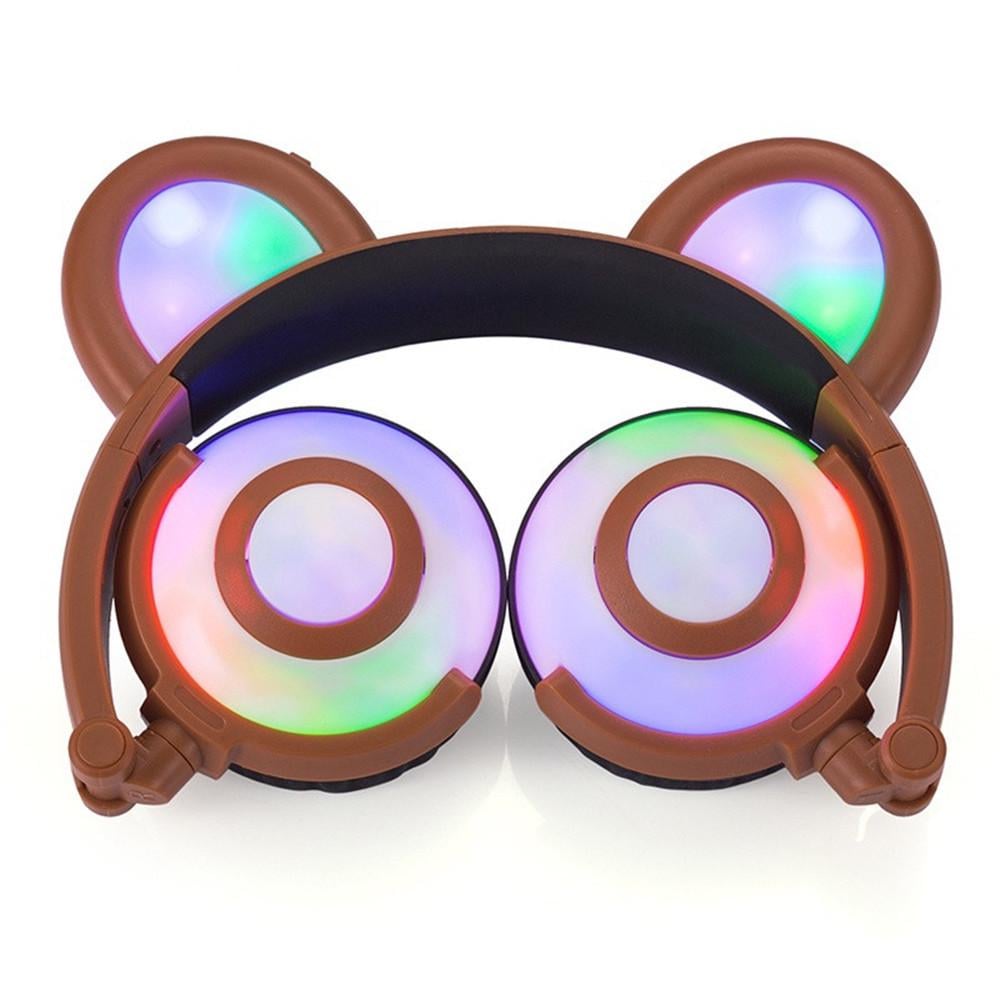 Наушники LINX Bear Ear Headphone Наушники LED подсветка 350 mAh Коричневый (SUN1863) - фото 2