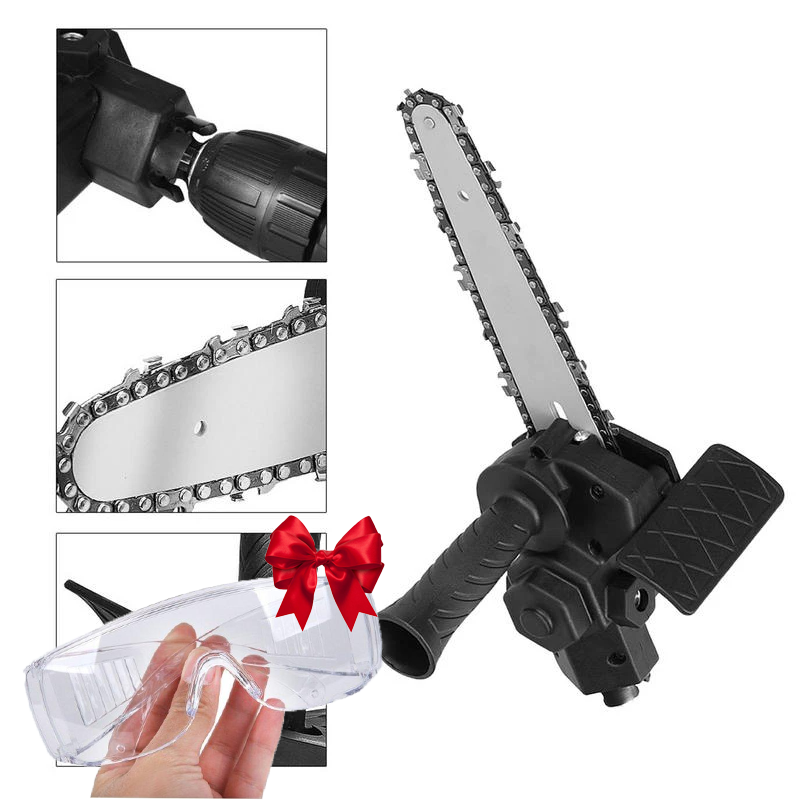 Ланцюгова насадка пила на дриль 4" та захисні окуляри - фото 7 Ланцюгова насадка пила на дриль 4" та захисні окуляри - фото 7