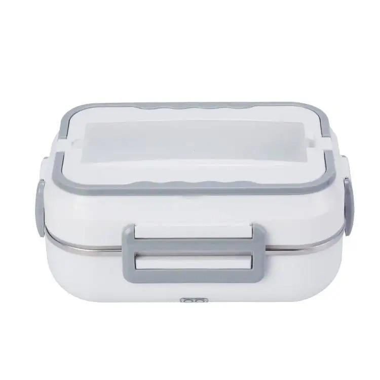 Ланч-бокс электрический 184-DFHC-21-201 220В с подогревом и металлической съемной чашей с 3 отсеками White/Grey (784779728)