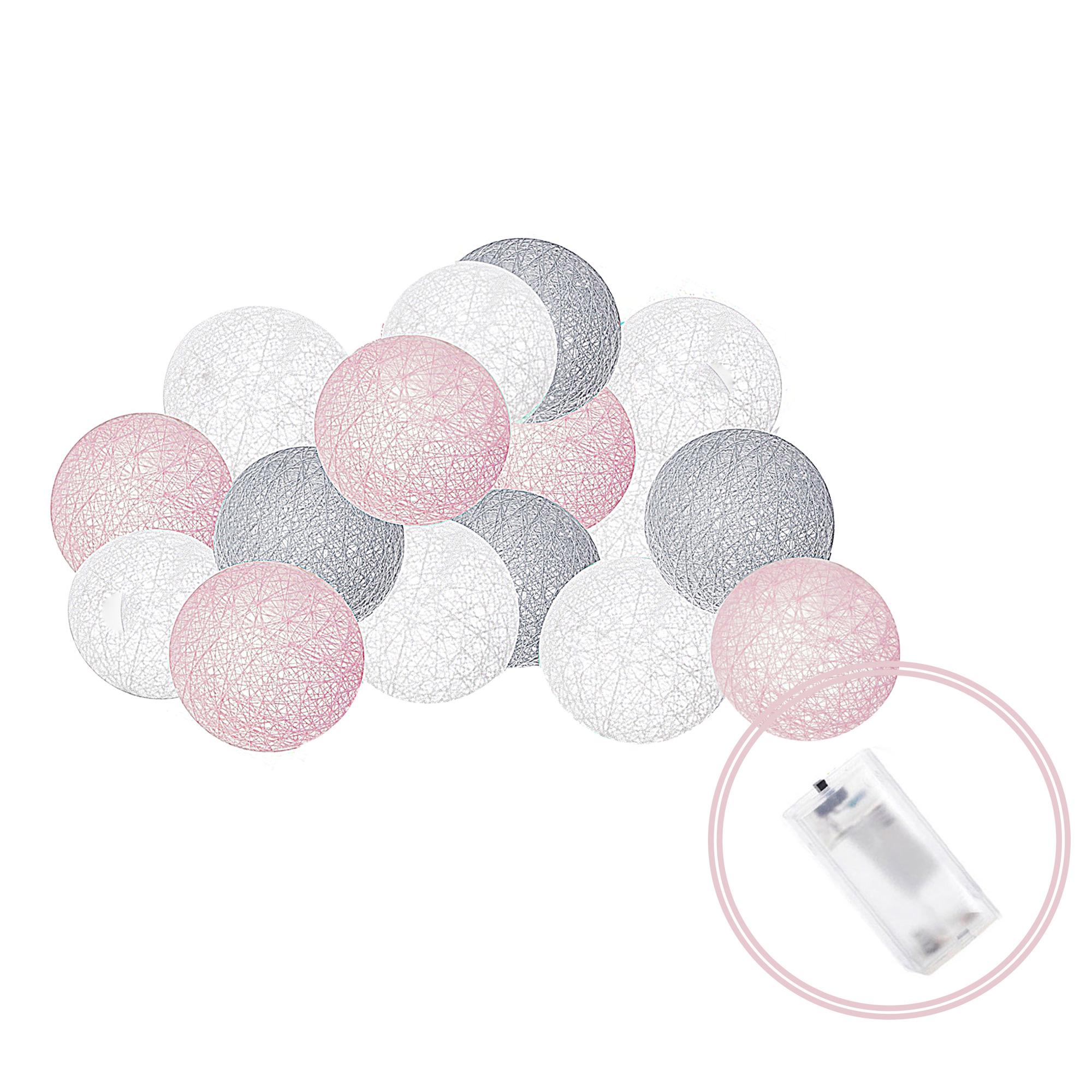 Гірлянда Springos Cotton Balls 10 LED на батарейках 2 м White - фото 6