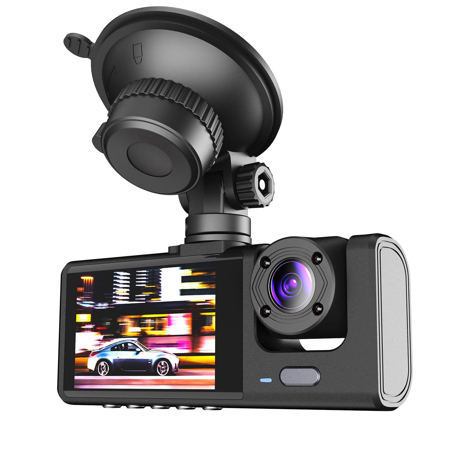 Видеорегистратор автомобильный 3Camera1080P с 2 камерами и ночным видением (2466) Видеорегистратор автомобильный 3Camera1080P с 2 камерами и ночным видением (2466)