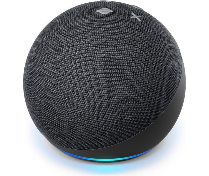 Портативна колонка розумна Amazon Echo 4th Gen Glacier Charcoal black (2565582851)