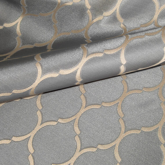 Тканина портьєрна жакардова IDEIA Терра V-1303 3,0 м Сірий/Золотий (2200004091129)