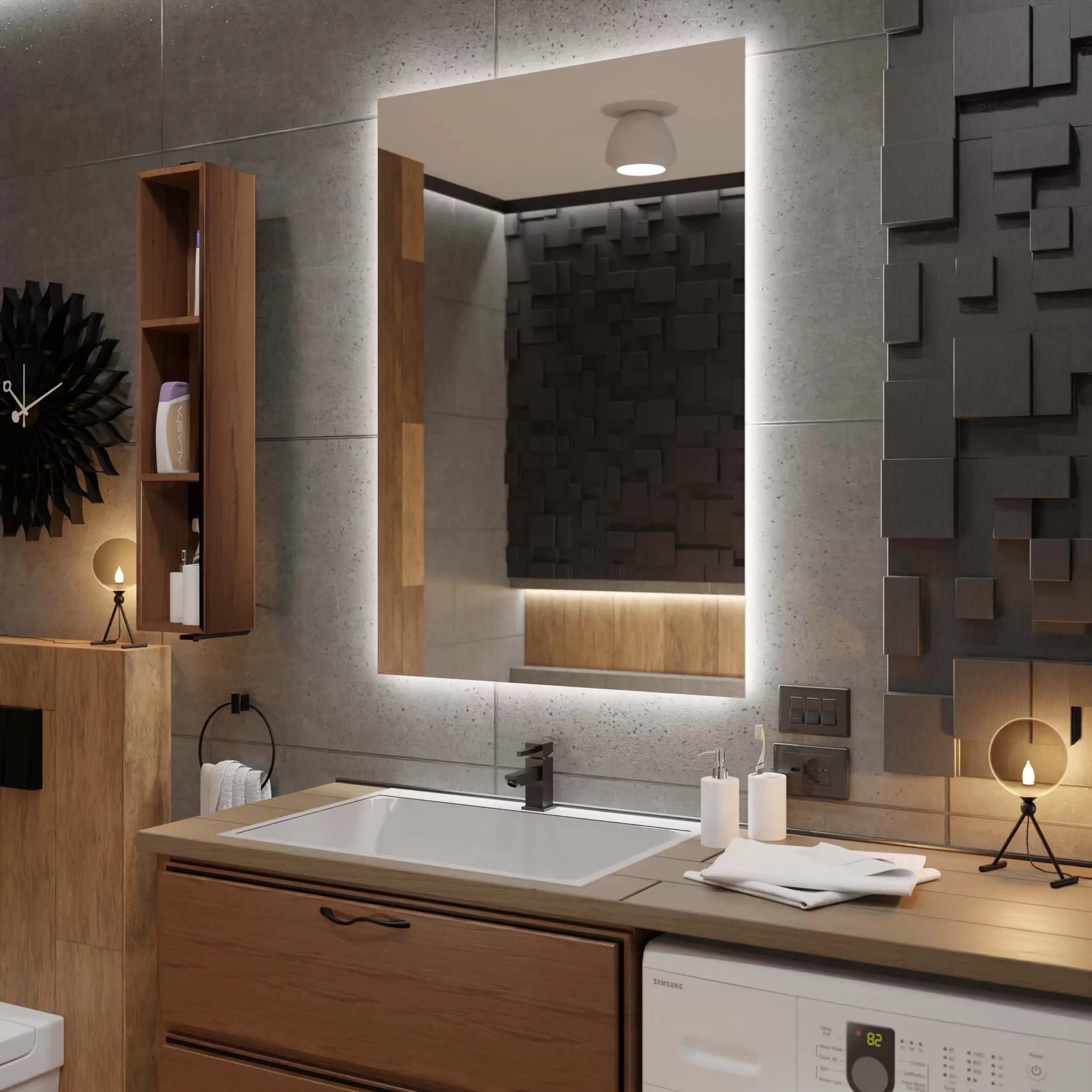 Зеркало Dim Dzerkal FERMO с LED-подсветкой 60х70 см (3514)