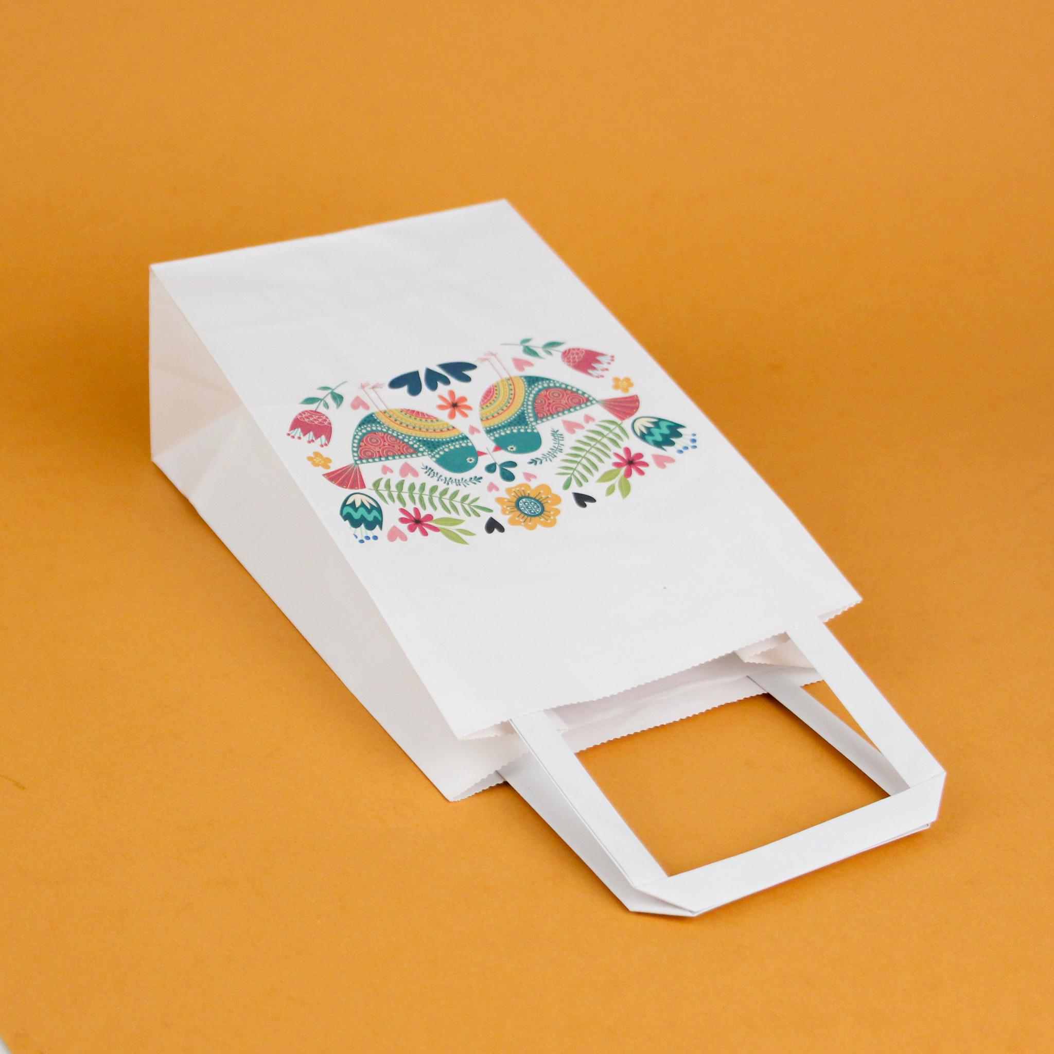 Пакет с рисунком бумажный Птички для подарка 150х90х240 мм 20 шт. - фото 3 Пакет с рисунком бумажный Птички для подарка 150х90х240 мм 20 шт. - фото 3