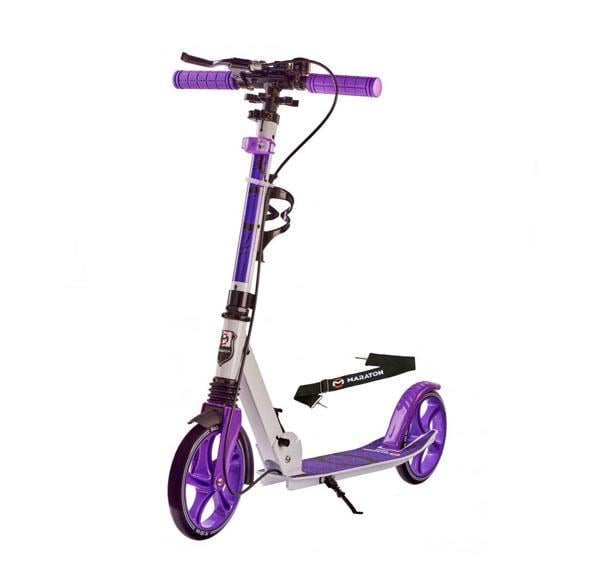 Самокат Maraton RIDER 2021 с фонариком Сиреневый - фото 7 Самокат Maraton RIDER 2021 с фонариком Сиреневый - фото 7
