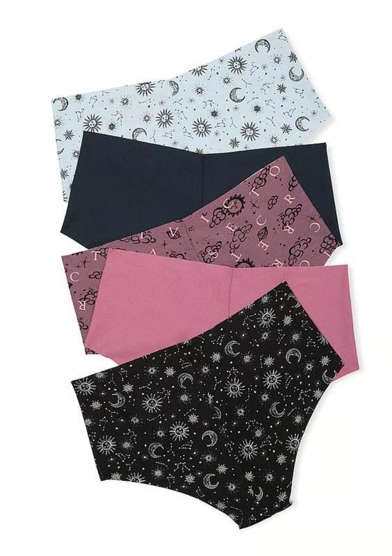 Набір трусиків жіночих безшовних Cheeky Victoria's Secret No-Show 5 шт. XL Різнокольоровий (2810780756)