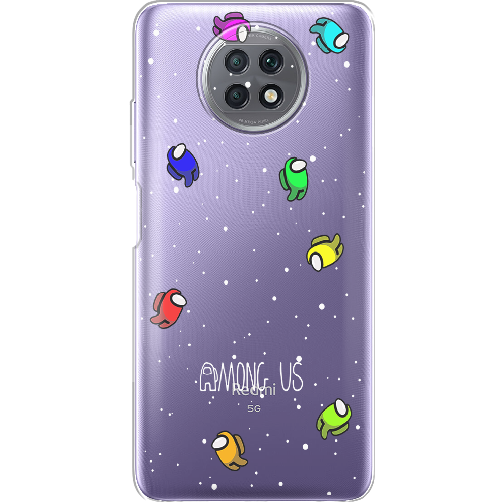 Чехол BoxFace Xiaomi Redmi Note 9T Among Us Invisible Прозрачный силикон (42123-bk76-42123)