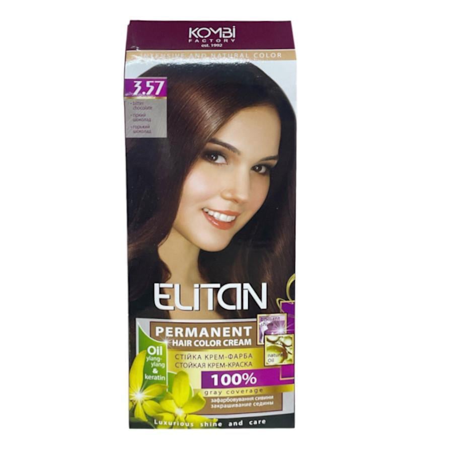 Крем-краска для волос стойкая ELITAN intensive and natural color 3-57 Горький шоколад (2185056919)