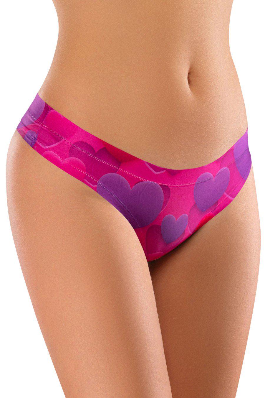 Трусики женские Mememe стринг с ярким принтом M Разноцветный (83521-59409-81)