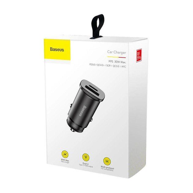 Зарядное устройство для телефона в автомобиль Baseus PPS Car Charger 30W PD3.0 QC4.0+ Black (CCALL-AS01) - фото 6 Зарядное устройство для телефона в автомобиль Baseus PPS Car Charger 30W PD3.0 QC4.0+ Black (CCALL-AS01) - фото 6