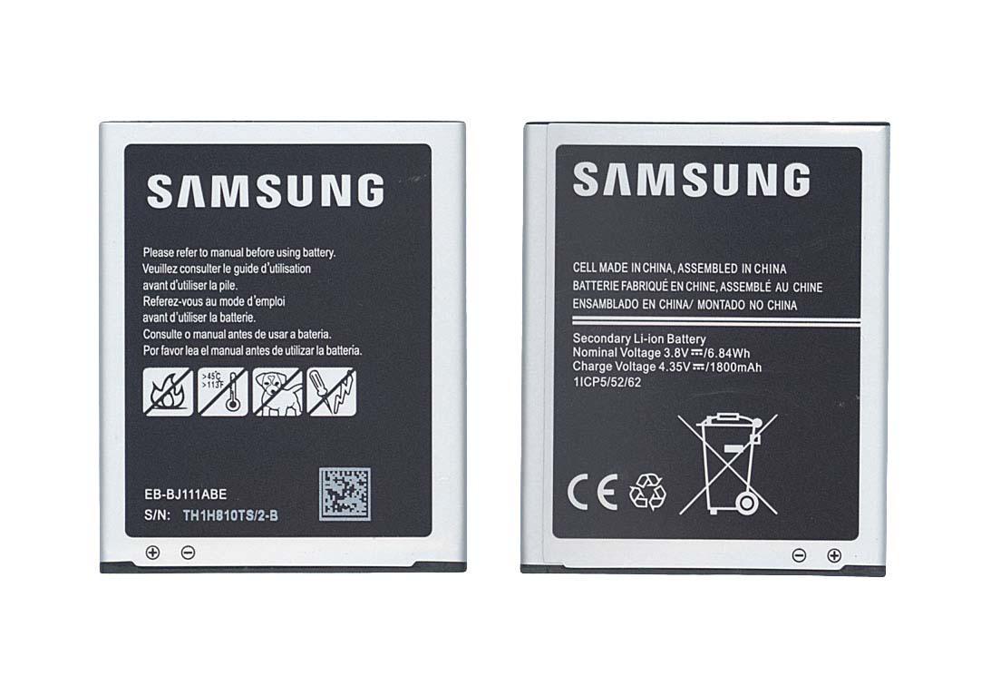 Акумулятор для смартфона Samsung EB-BJ111ABE Galaxy J1 Ace, J1 Ace Neo 3,8V 1800 mAh 6,84 Wh Black