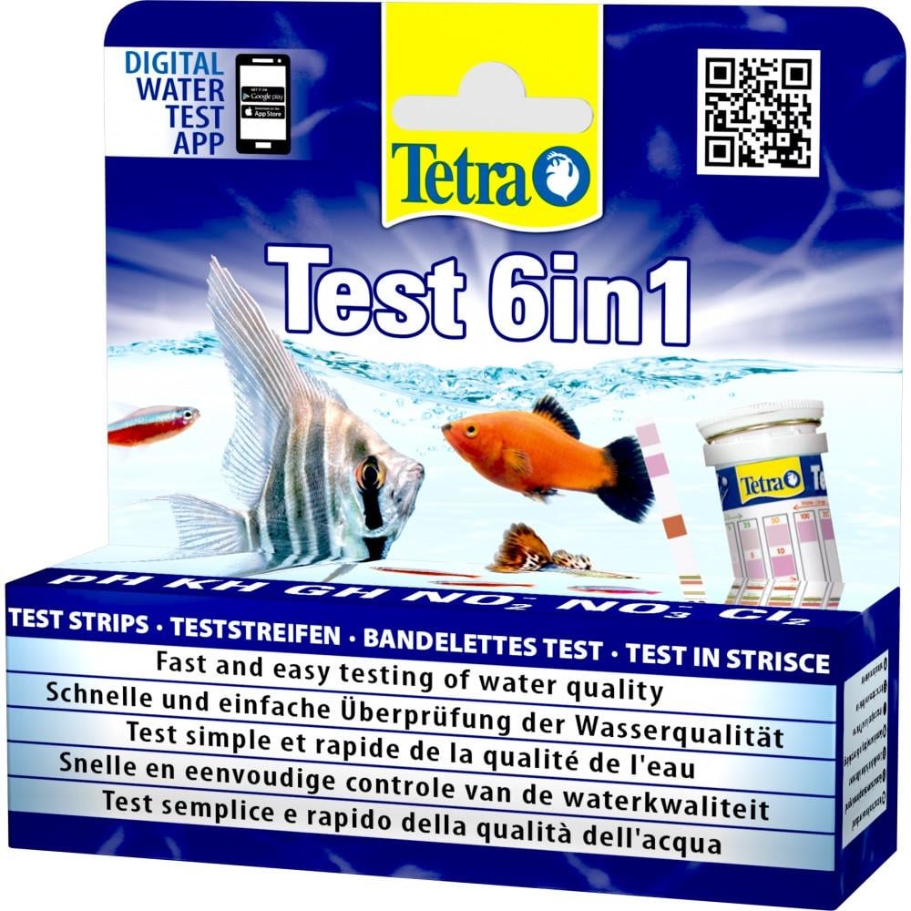 Набір тест-смужок для акваріума Tetra Test 6in1 для прісноводного акваріума 25 шт. (175488)
