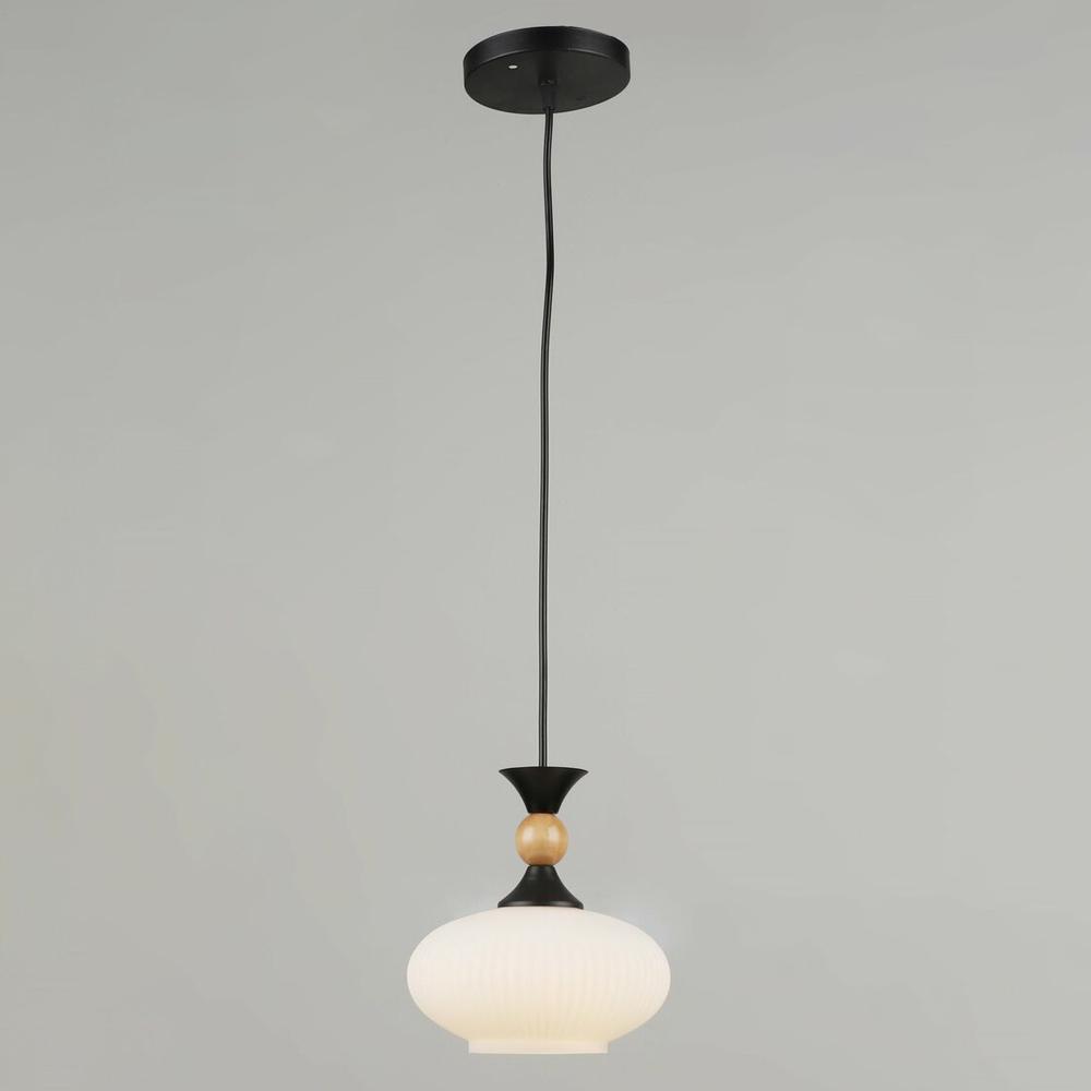 Люстра подвесная Light House SRS-19509/1Н BK Черный/белый