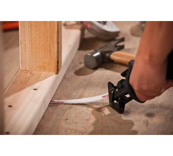 Полотно для шабельної пили Milwaukee по дереву із цвяхами та пластику Heavy Duty AX 5 шт. (48005026) - фото 7 Полотно для шабельної пили Milwaukee по дереву із цвяхами та пластику Heavy Duty AX 5 шт. (48005026) - фото 7