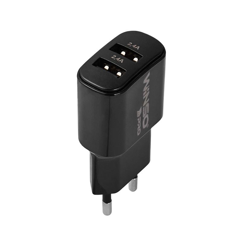 Сетевое зарядное устройство Winso Pro 12W 2xUSB-A черный - фото 2 Сетевое зарядное устройство Winso Pro 12W 2xUSB-A черный - фото 2