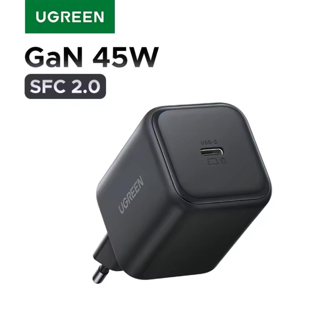 Зарядное устройство Ugreen Gan 45w GAN PD USB-C (28337172) - фото 12 Зарядное устройство Ugreen Gan 45w GAN PD USB-C (28337172) - фото 12