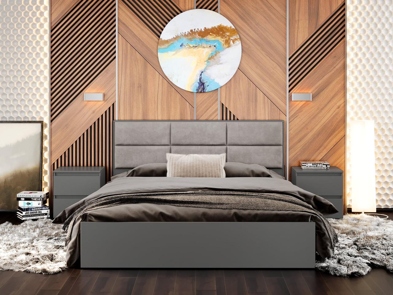 Спальня Эверест Лайт-1 Графитовая (EVR-20815.03)