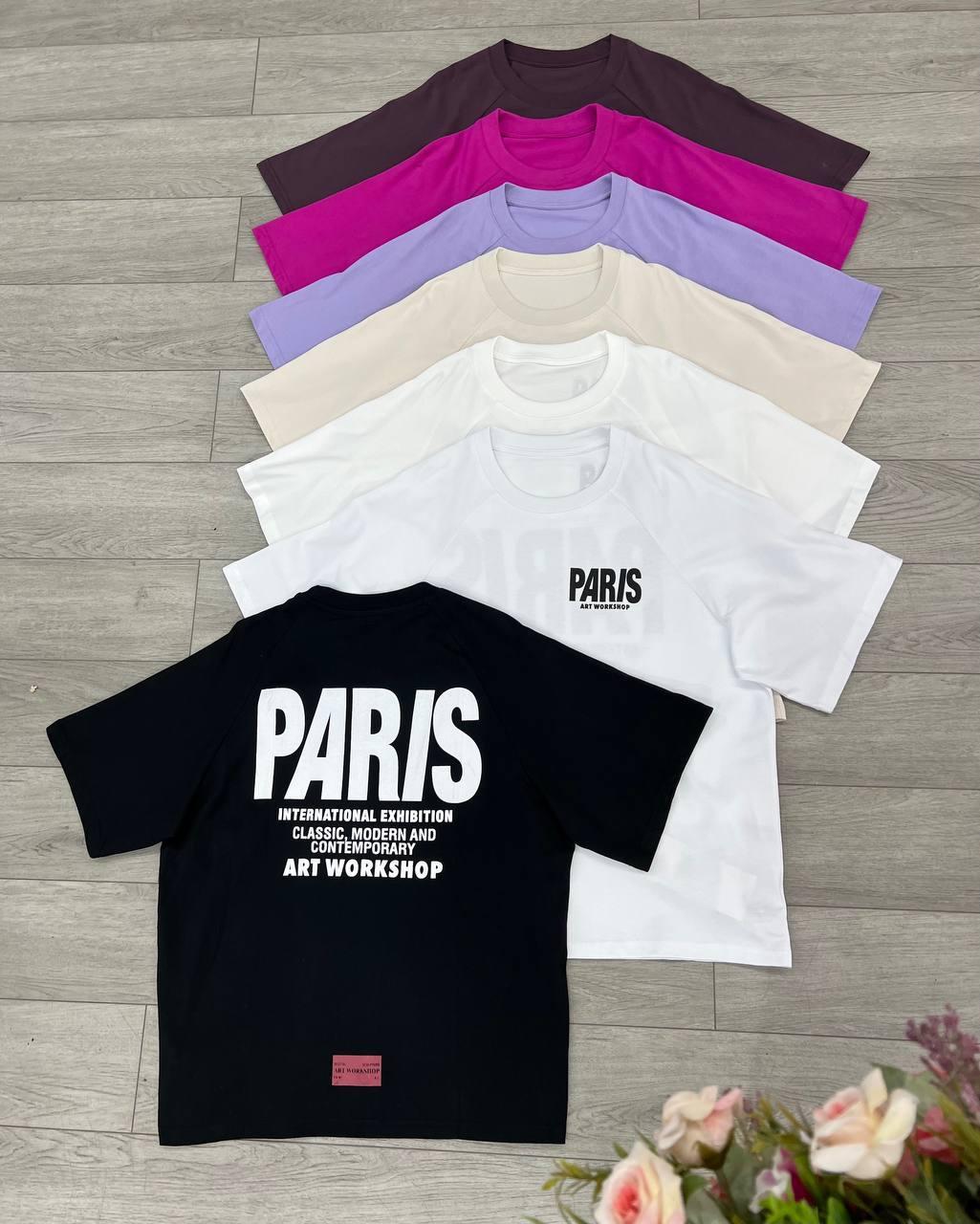 Футболка женская PARIS OS Бежевый (#25030-04) - фото 2 Футболка женская PARIS OS Бежевый (#25030-04) - фото 2