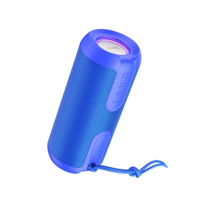 Портативная колонка Hoco Artistic sports BT speaker BS48 с подсветкой IPX5 TWS/AUX/USB/TF/FM Blue (fcf006b0)