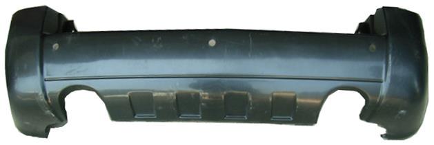 Бампер задний для Hyundai Ix35 под две выхлопные под покраску + отверстие под парктроник (KH3175 951)