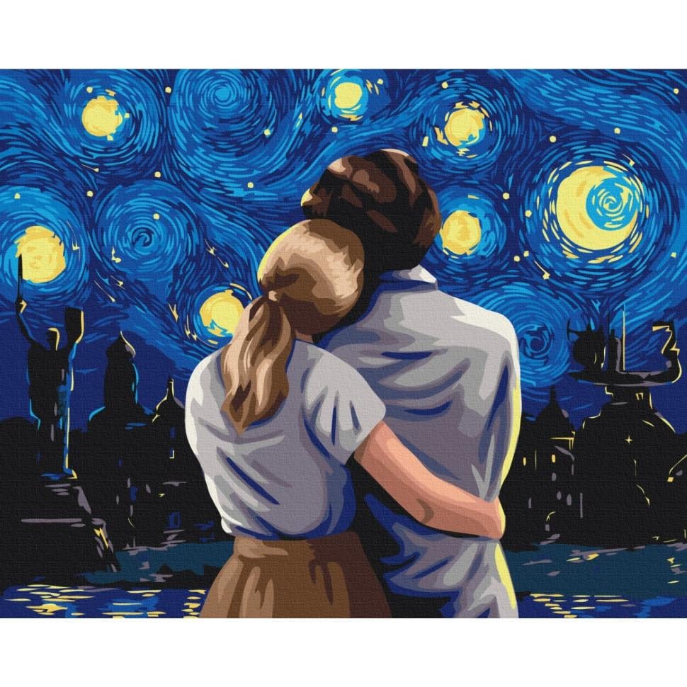 Картина по номерам Brushme Вид в киевскую ночь 40x50 см (BS53492)