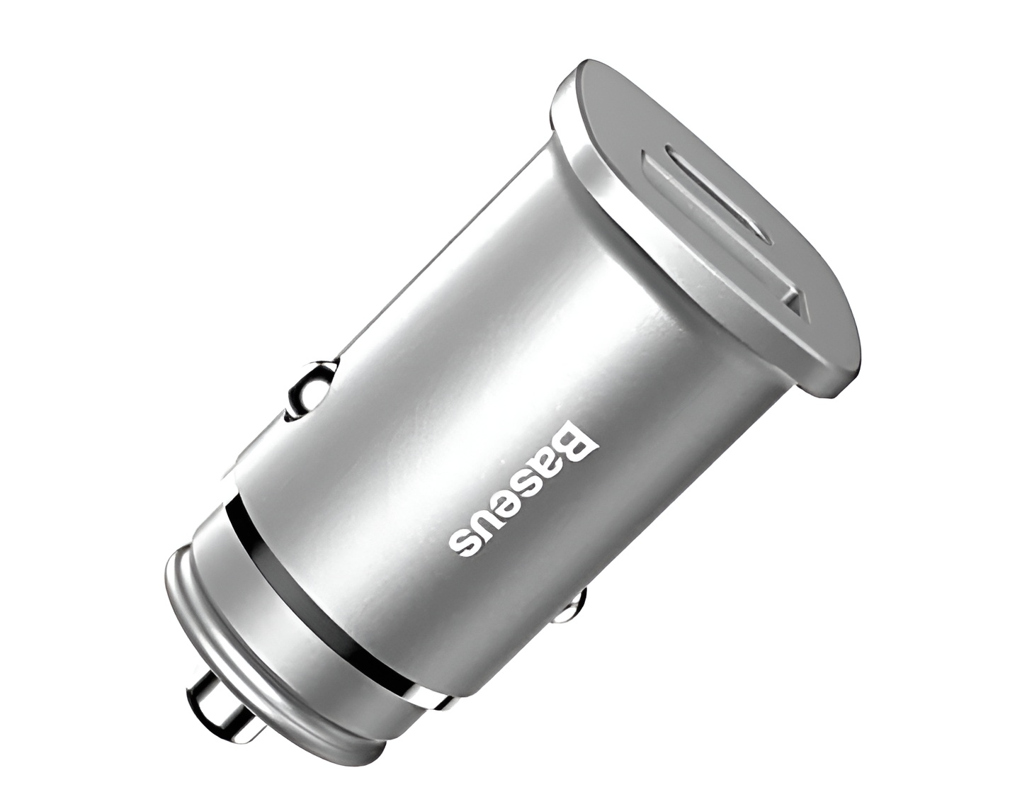 Автомобільний зарядний пристрій Baseus PPS Square Metal USB+USB-C 30W Gray (CCALL-AS0S)