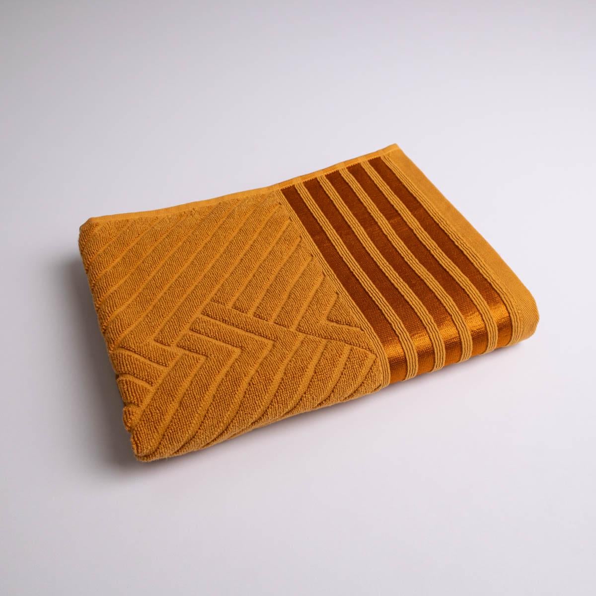 Полотенце махровое среднее GM Textile SOFT 50х90 см 500 г/м2 Горчичный (rms500-90-mustard)